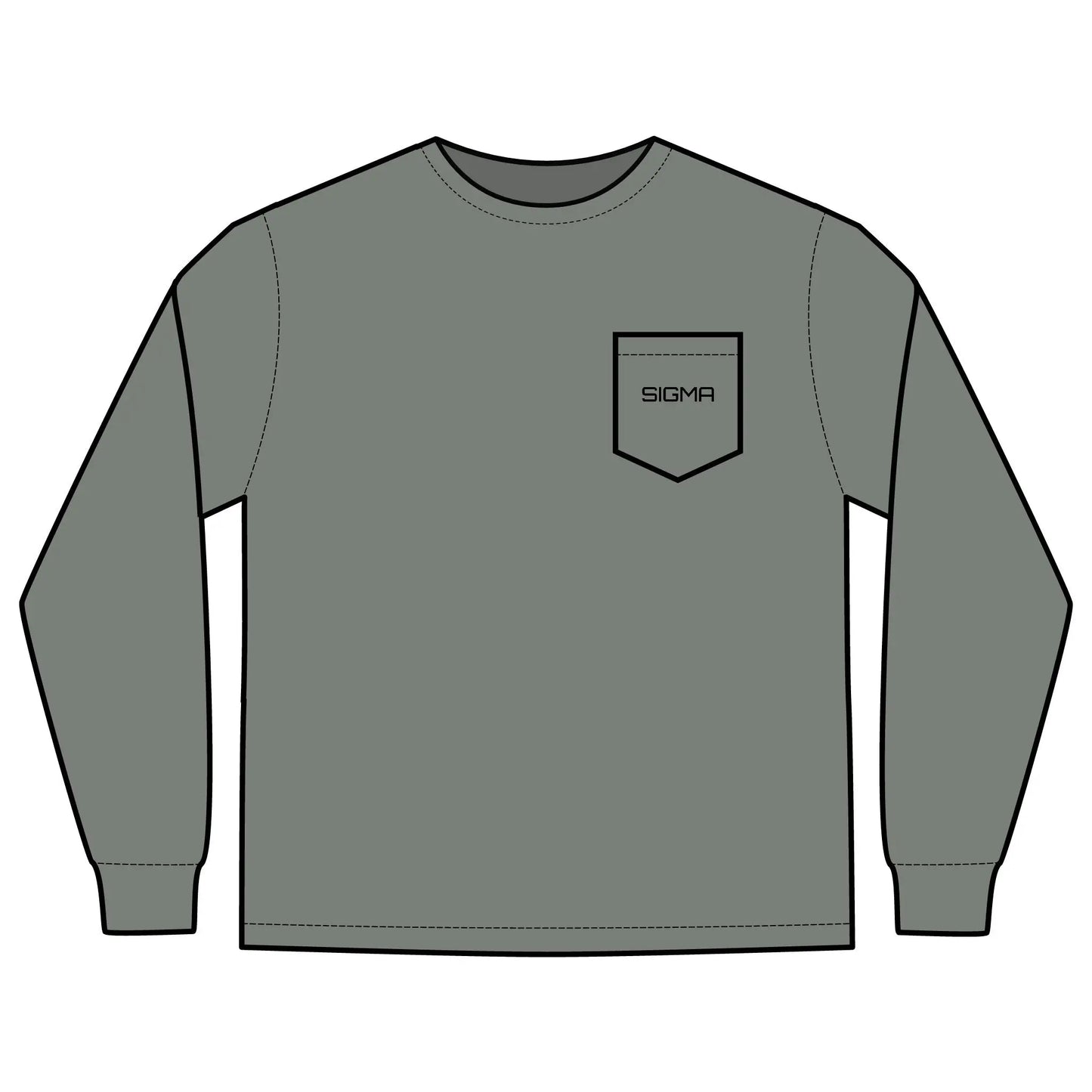 Unisex Long Sleeve Pocket T-Shirt Printify