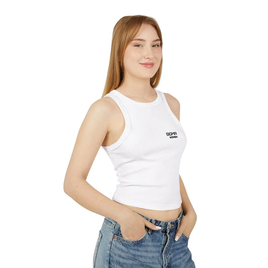 Women's Micro Rib Racer Tank Top Printify