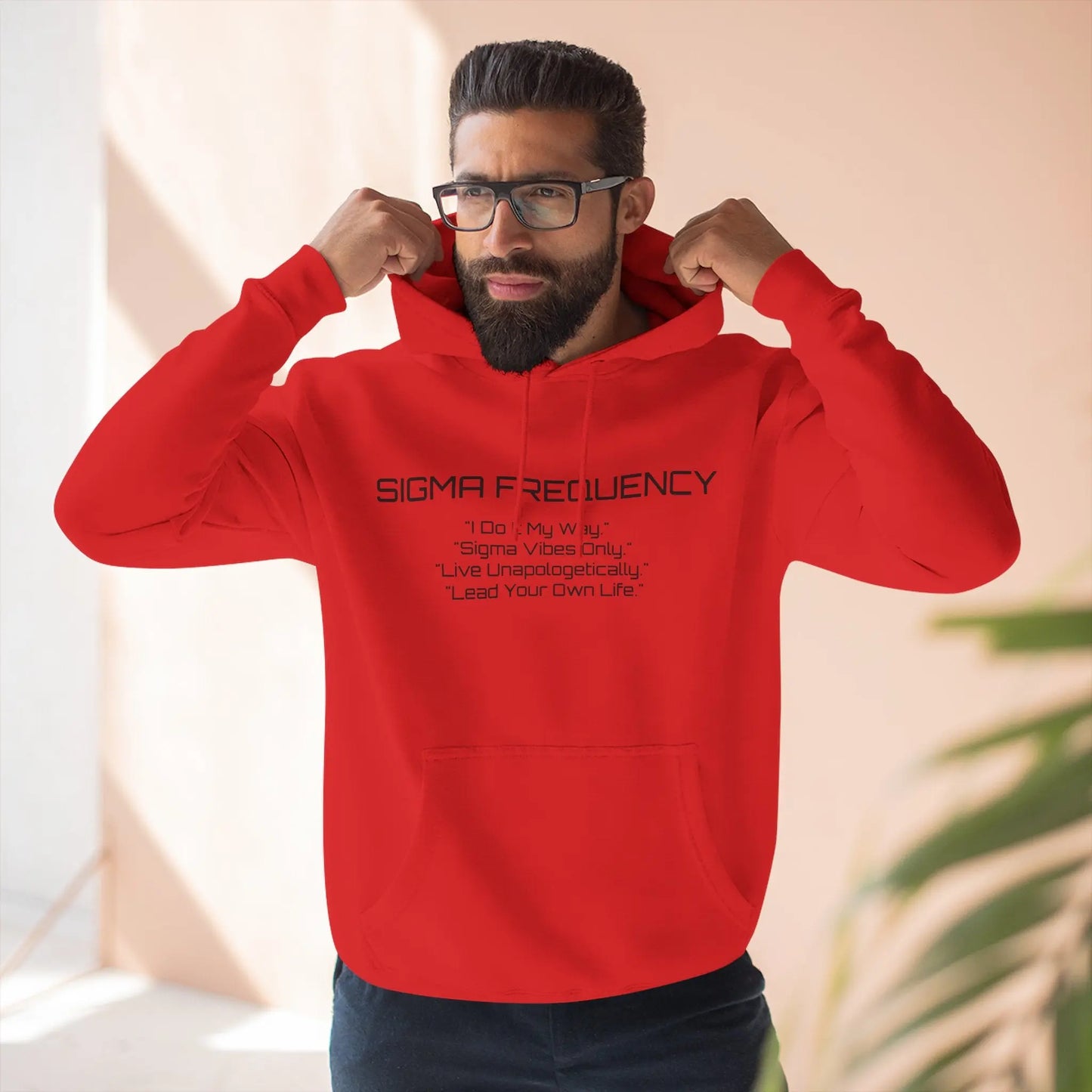 Unisex Three-Panel Fleece Hoodie Printify