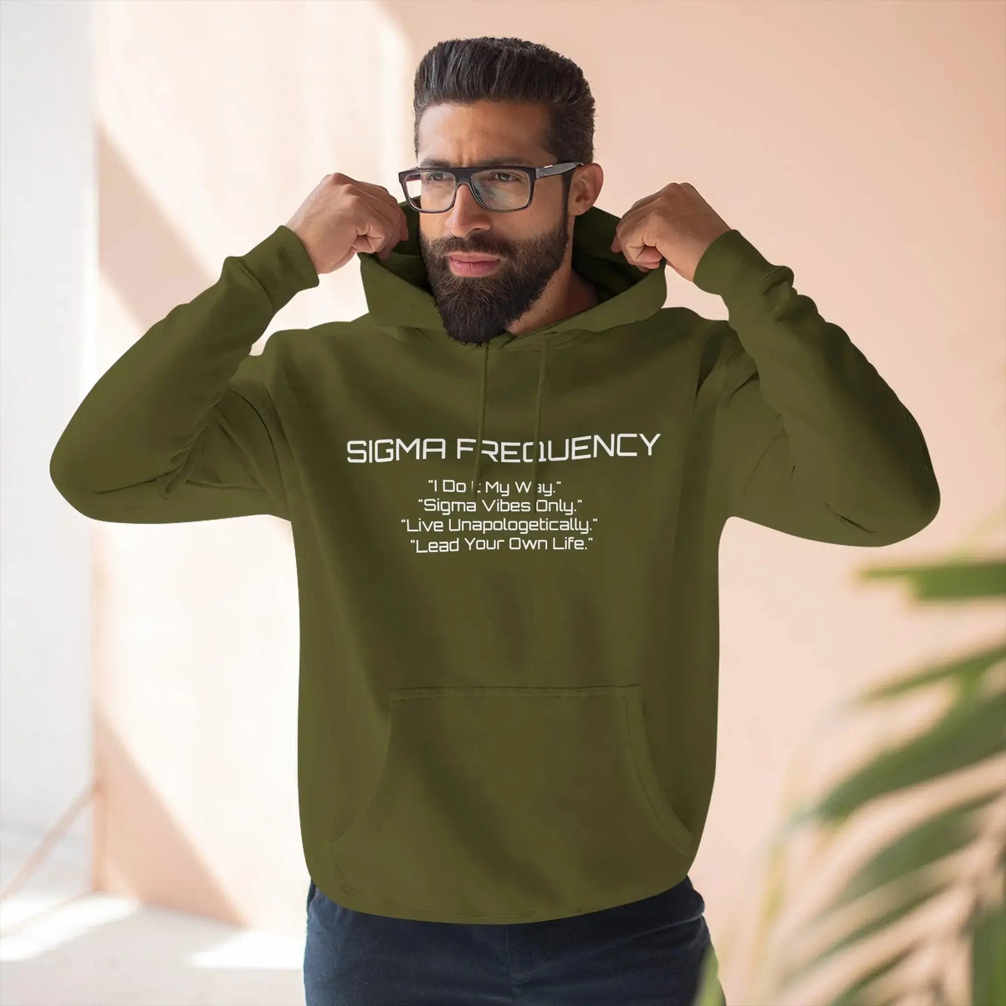 Unisex Three-Panel Fleece Hoodie Printify